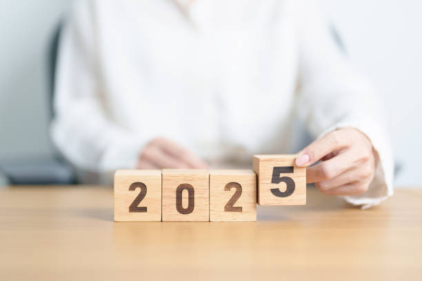 istock 2025 year calendar block on table. goal, Resolution, strategy, plan, start, budget, mission, action, motivation and New Year concepts 2172276283