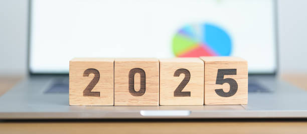 istock Happy New Year 2025 block with computer laptop background. Goal, Target, Resolution, strategy, plan, Action, mission, motivation, and New Year start concepts 2172277274