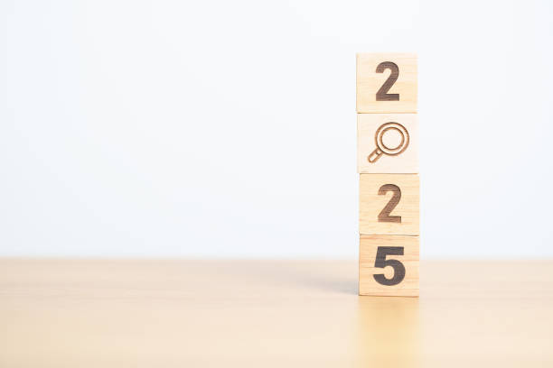 istock 2025 block with magnifying glass icon. SEO, Search Engine Optimization, hiring , Advertising, Idea, Strategy, marketing, Keyword, Content and New Year start concepts 2172277357