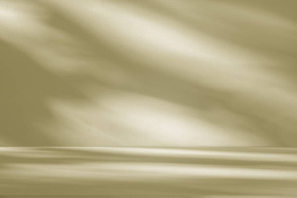 istock Studio style background wall decoration presentation uses white and beige tones. with shadows cast from a nearby window, concept creating a decorative 2172279374