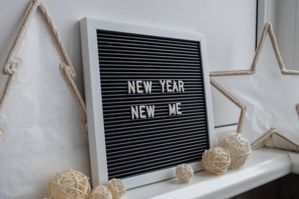 istock Motivational saying NEW YEAR NEW ME. Goals setting concept. Strategy for self development improvement. Inspirational Planning better healthier life. Visual 2172283530