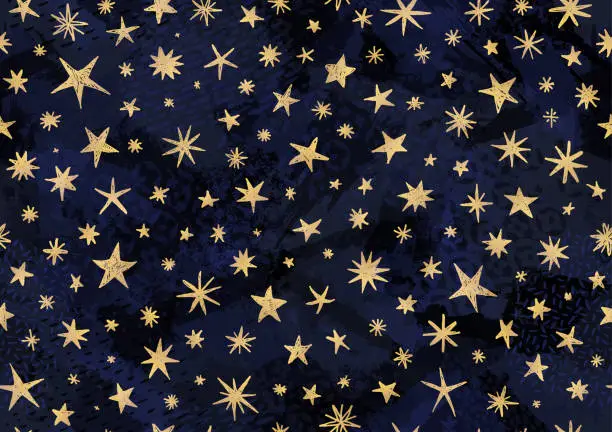 Fun seamless gold stars background Fun seamless gold stars background