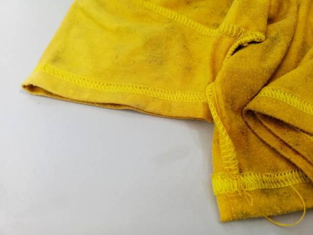 istock Wet and dirty cloth on the floor 2172291221