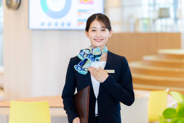 istock young woman at the reception 2172292142