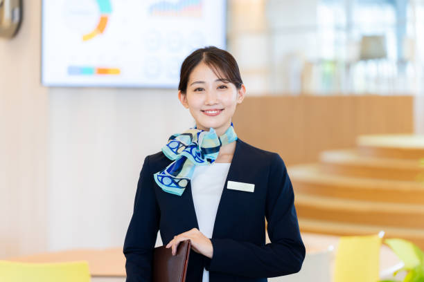 istock young woman at the reception 2172292145