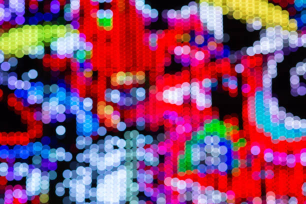 istock Colorful bokeh round black background suitable for use as a background. 2172298369
