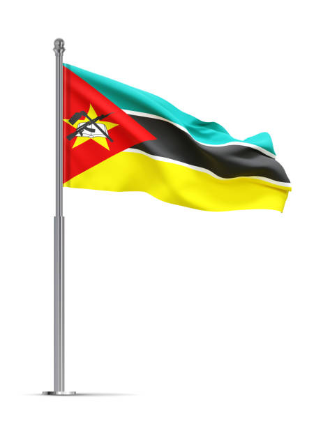 istock Flag of Mozambique isolated on white background 2172299461