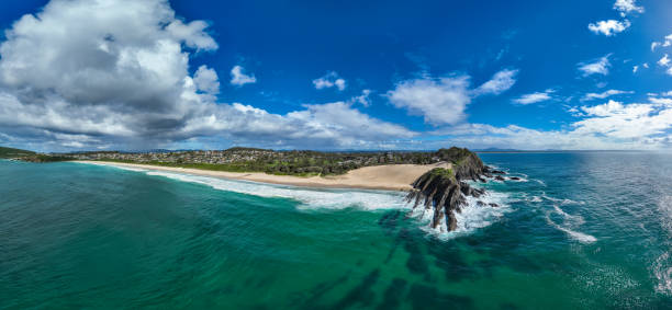A  landscape photo taken along the rocky coast of Kangaroo Island in Australia.