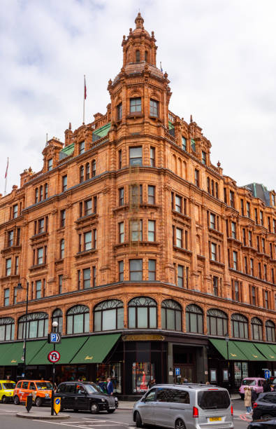 London, UK - 24 April 2024: Harrods department store in London