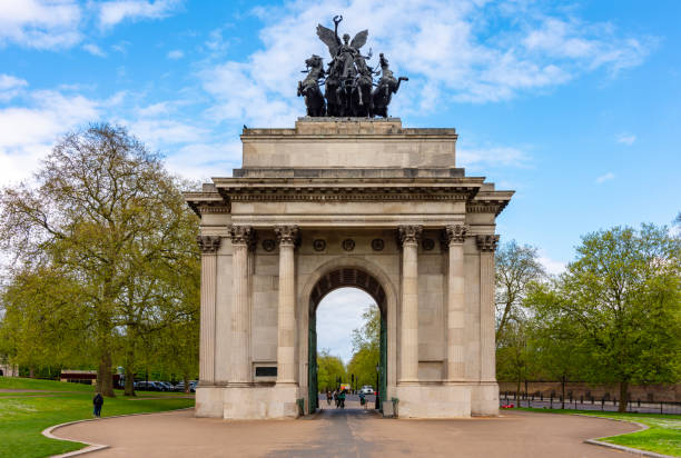 istock Wellington Arch (Constitution Arch) at Hyde Park Corner in London, UK 2172307571