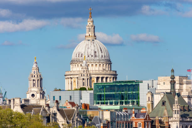 istock St. Paul's cathedral dome in London, UK 2172309156