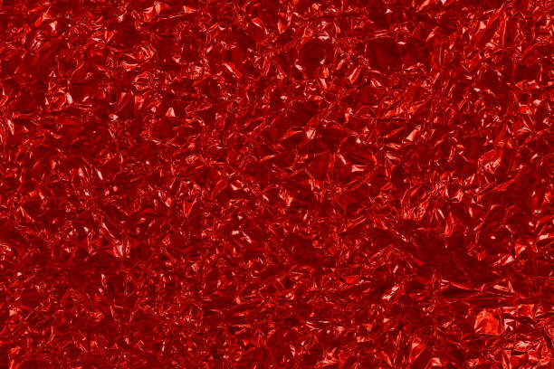 istock Red foil leaf shiny texture, abstract wrapping paper for background and design art work. 2172315582