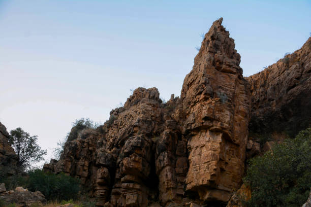 istock Rocky gorge. High cliffs and canon. Wild nature 2172324829