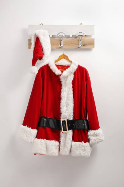 istock Santa claus coat and hat hanging 2172326126