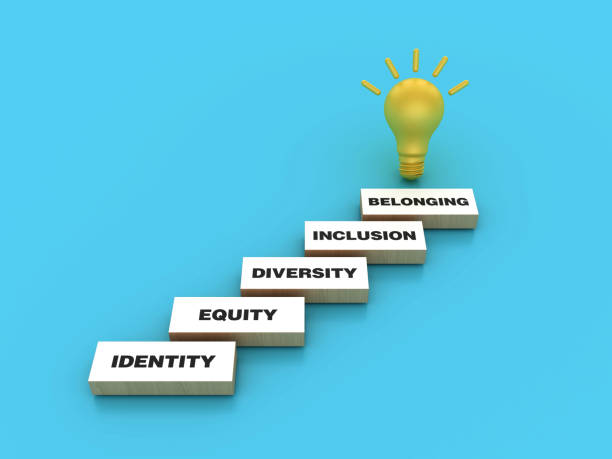 istock Belonging, Inclusion, Diversity, Equity, Identity Blocks with Light Bulb 2172342031