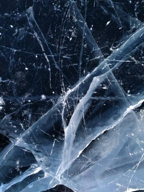 Ice on the lake Baikal