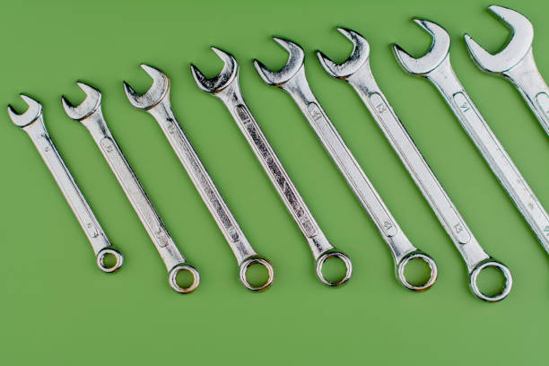 Wrench, a set of machinery maintenance technicians, important working tools in the engine room.