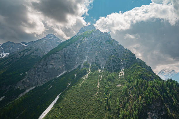 Monumental Alp Mountain Rising Up into the Sky