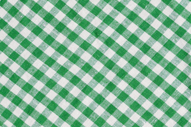 istock Natural Linen Country Plaid Tartan Kitchen Fabric Material Abstract Check Texture Background Texture, Green And White. Flannel Tartan Patterns. Trendy Tiles Photo. Print Scottish Square Cloth 2172351121