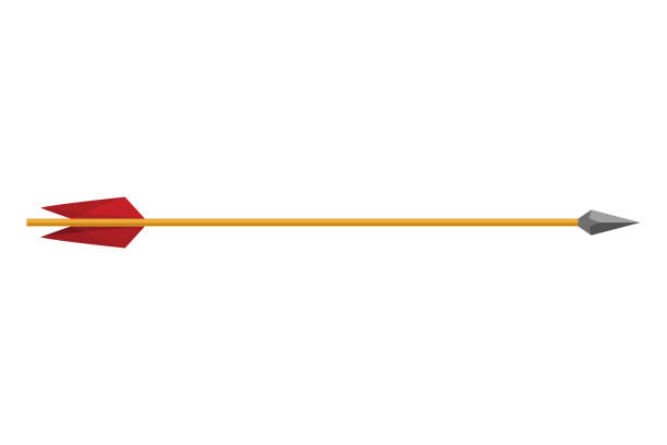istock Medieval arrow. Fighting decorative cartoon arrows Design element for poster, label or sign on menu. Color vintage symbols 2172359331