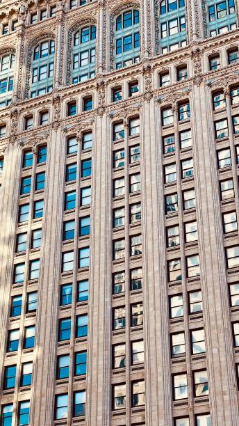 istock Reflection in an old building in New York 2172359551