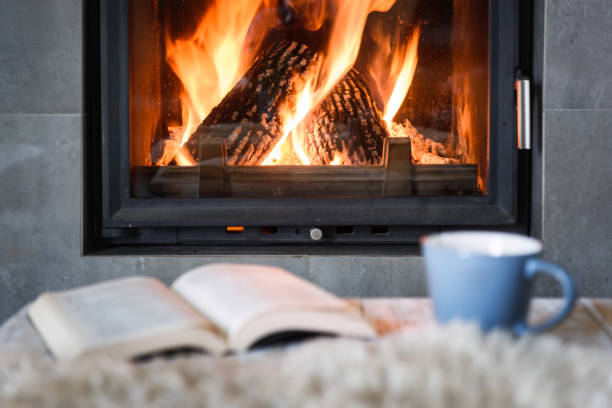 istock Hygge concept with book and tea 2172359603