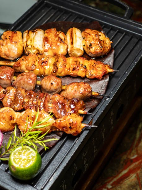istock Delicious and Aromatic: Japanese Yakitori Platter 2172367373