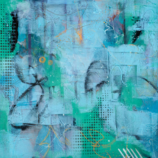 istock Oil paint drawing. Abstract colored background. Abstraction in the style of impressionism. Modern surrealist painting. Good as a poster for wall decor. Surreal design. Hand drawn texture template. 2172367650