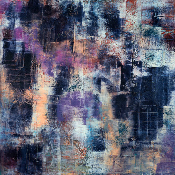 istock Oil paint drawing. Abstract colored background. Abstraction in the style of impressionism. Modern surrealist painting. Good as a poster for wall decor. Surreal design. Hand drawn texture template. 2172367776