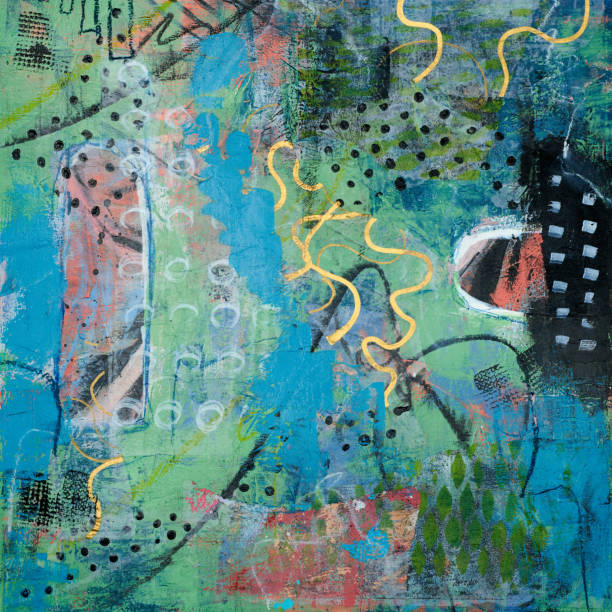 istock Oil paint drawing. Abstract colored background. Abstraction in the style of impressionism. Modern surrealist painting. Good as a poster for wall decor. Surreal design. Hand drawn texture template. 2172367794
