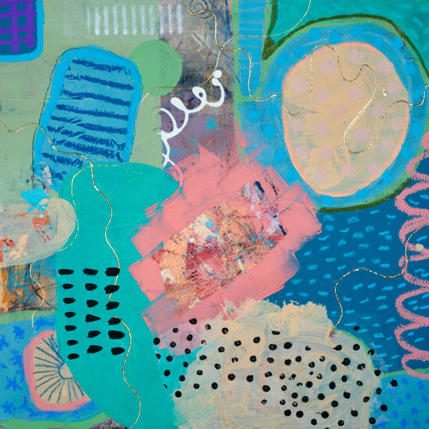 istock Oil paint drawing. Abstract colored background. Abstraction in the style of impressionism. Modern surrealist painting. Good as a poster for wall decor. Surreal design. Hand drawn texture template. 2172367862