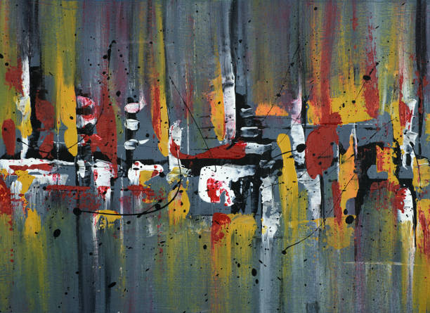 istock Oil paint drawing. Abstract colored background. Abstraction in the style of impressionism. Modern surrealist painting. Good as a poster for wall decor. Surreal design. Hand drawn texture template. 2172370221