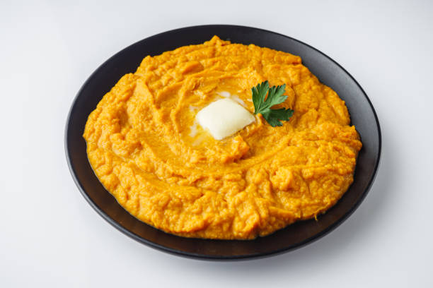 istock delicious sweet potato puree on a white background 2172370746