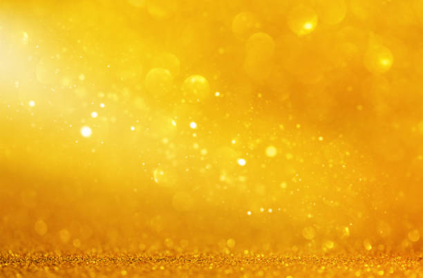 istock Christmas glowing Golden Background. Christmas lights. 2172376816