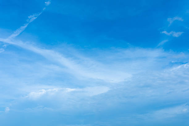 Beautiful blue sky with fluffy white clouds, a perfect day for nature lovers