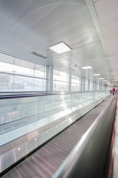 istock Vertical Escalator on the Airport Hallway 2172378865