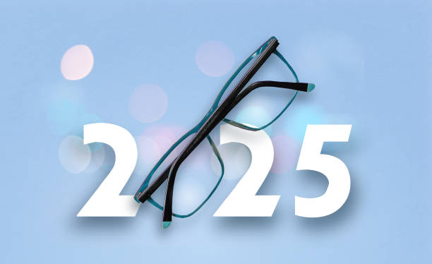 istock 2025 with glasses on isolated background 2172381758