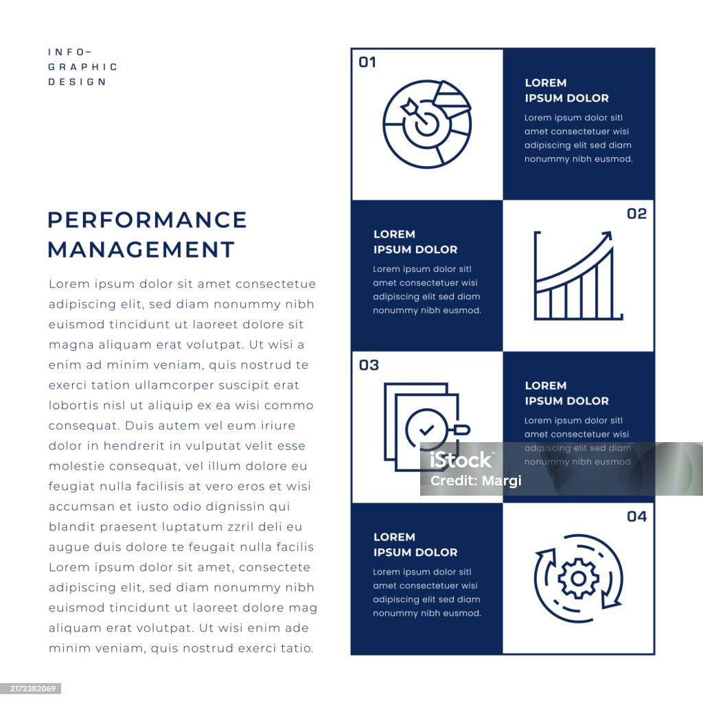 Performance Based Infographic Performance Management Infographic Design Stock Illustration - Download ...
