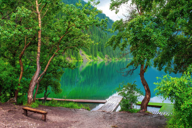 istock Lake Kolsay in Kazakhstan 2172383577