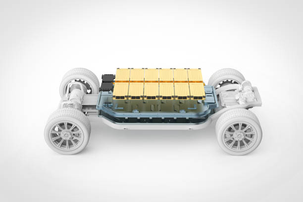 istock Ev car or electric vehicle with battery pouch cells 2172385053