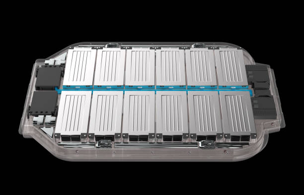 istock Ev battery or pack of lithium-ion pouch cells module 2172385130