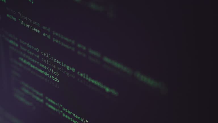 70+ Programming Code On Black Screen Green Text Stock Videos and ...