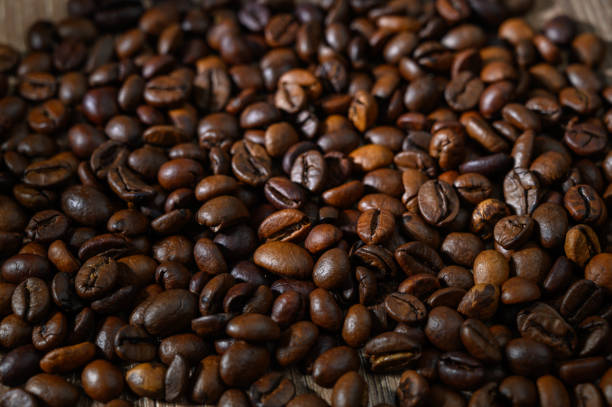 istock Full frame shot of roasted coffee beans 2172405389