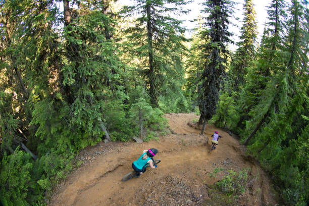 istock Two Downhill Mountain Bike Women 2172411103