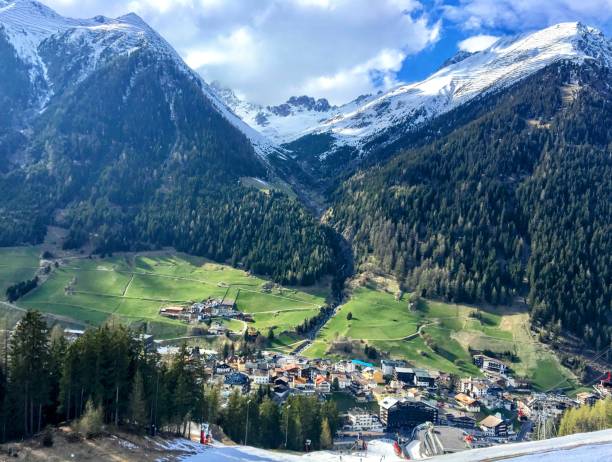istock Light and shadows on meadows in Austrian Mountain Resort, Kitzbuhel 2172414295