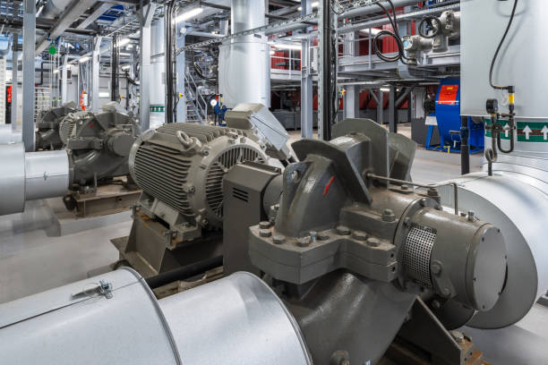 istock Water pumps in a large power plant 2172416451