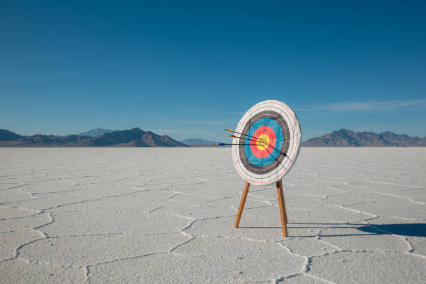 istock A target with Arrows in Bullseye 2172418709