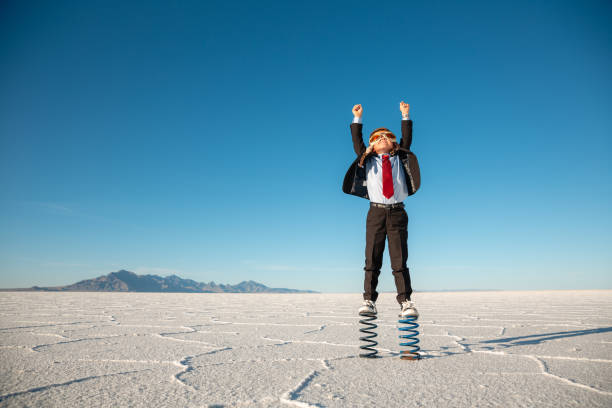 istock Young Business Boy on Springs 2172418795