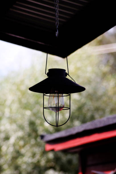 istock An outside lamp at a camping 2172432304
