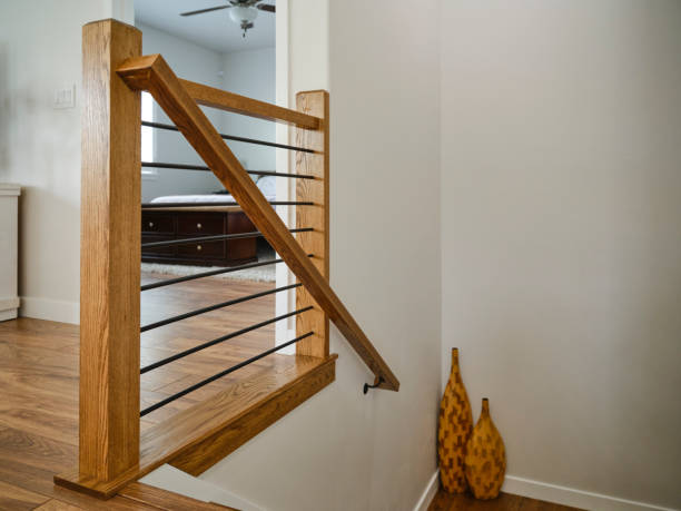 istock Hard Wood Stair Railing 2172438747